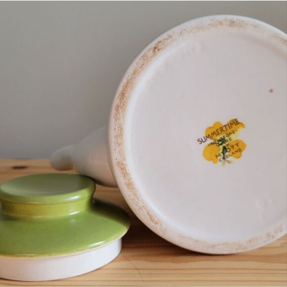 Vintage Teapot Myott Summertime Pattern Ironstone England - Picture 3 of 5